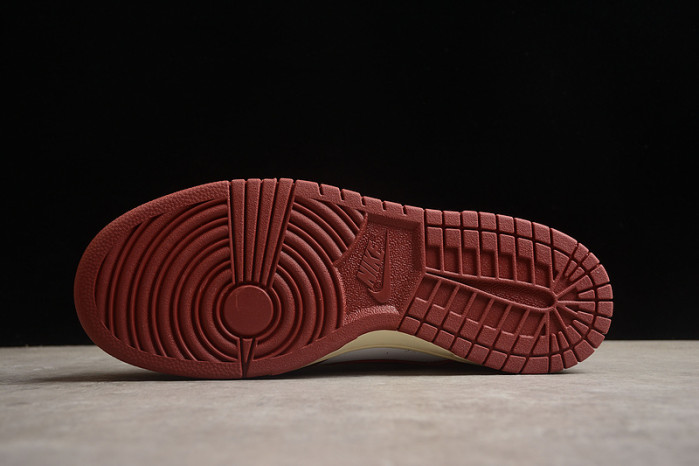 nike dunk low prm vintage team red fj4555-100