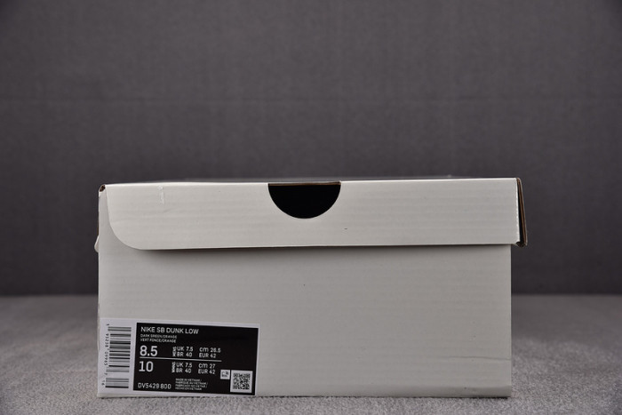 nike sb dunk low orange noise aqua dv5429-800