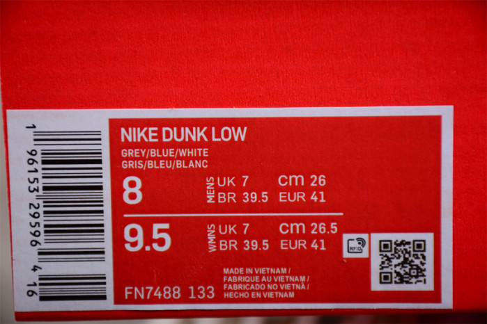 nike dunk low athletic department university blue fn7488-133